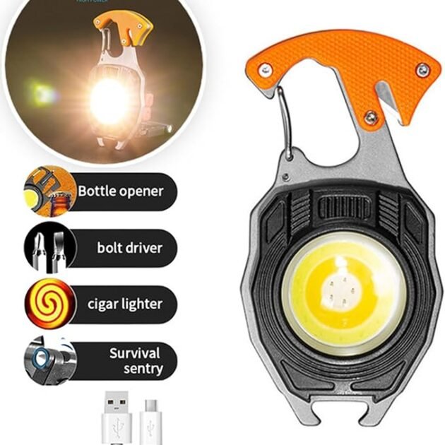 مصباح يدوي قوي متعدد الوظائف